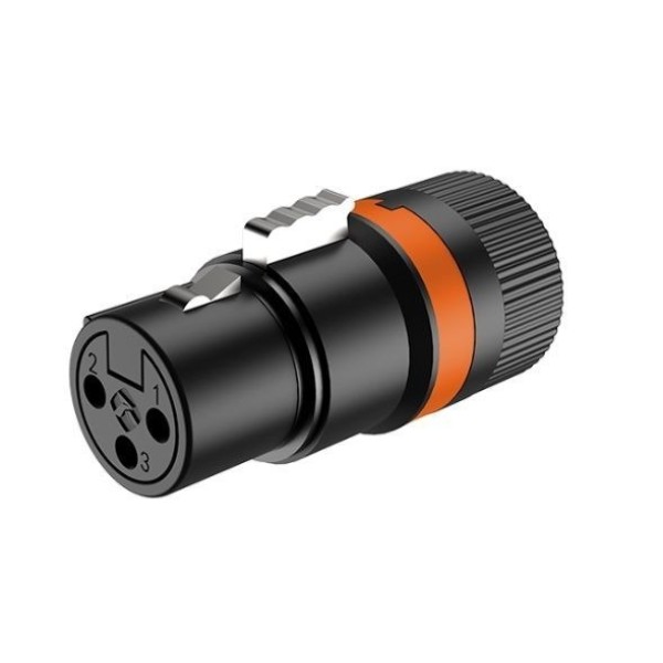 Роз'єм XLR Roxtone LX3F мама низькопрофільний обертовий