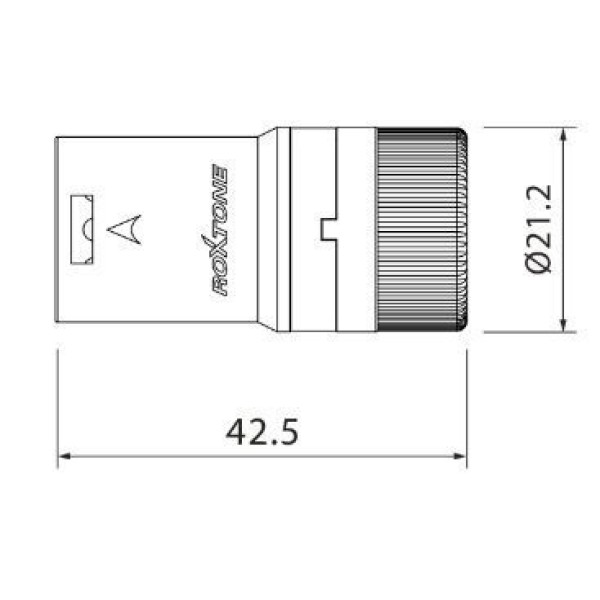 Роз'єм XLR Roxtone LX3M тато низькопрофільний обертовий