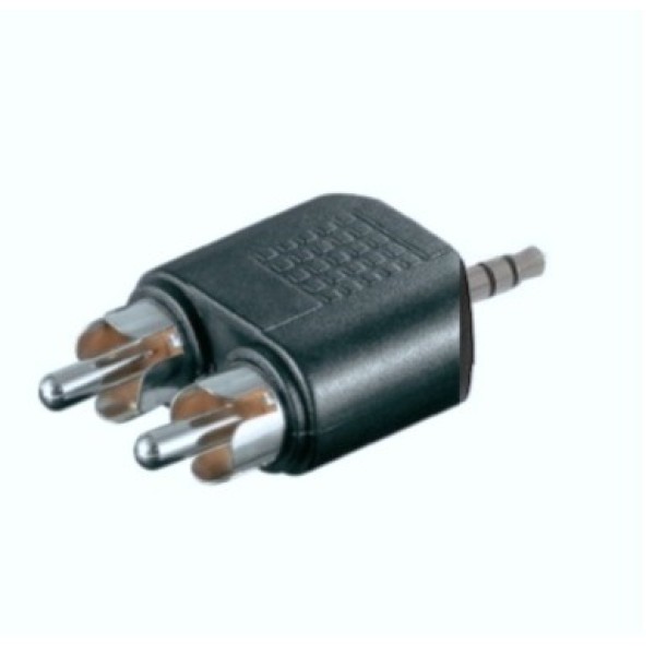 Перехідник Roxtone ZLA0310, роз'єм Jack 3.5 - 2 x роз'єм RCA