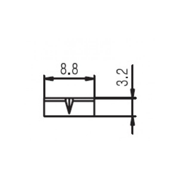 Сідло для бриджу типу Tune-o-Matic PAXPHIL PS111 CR