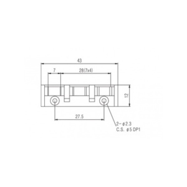 Верхній поріжок для електрогітари PAXPHIL RN001 (Black)