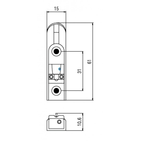 Бридж для бас-гітари PAXPHIL BB114 GD
