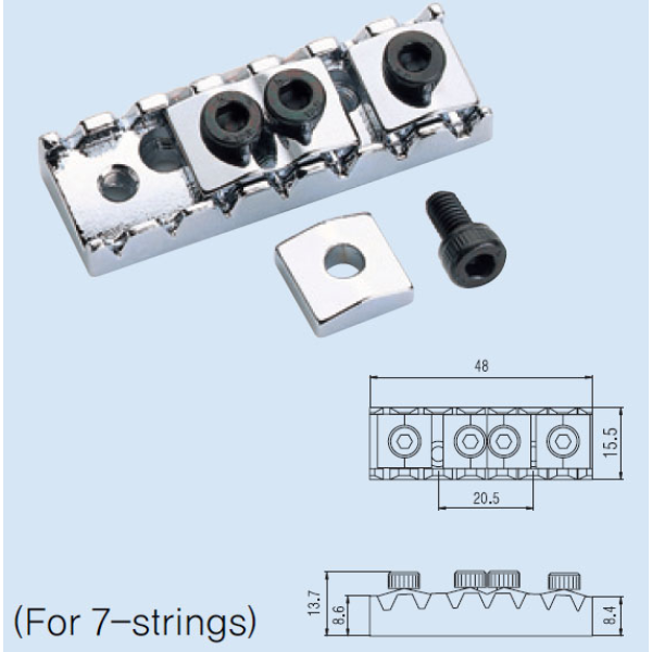 Тремоло для 7-струнної електрогітари PAXPHIL BL007 (BK)