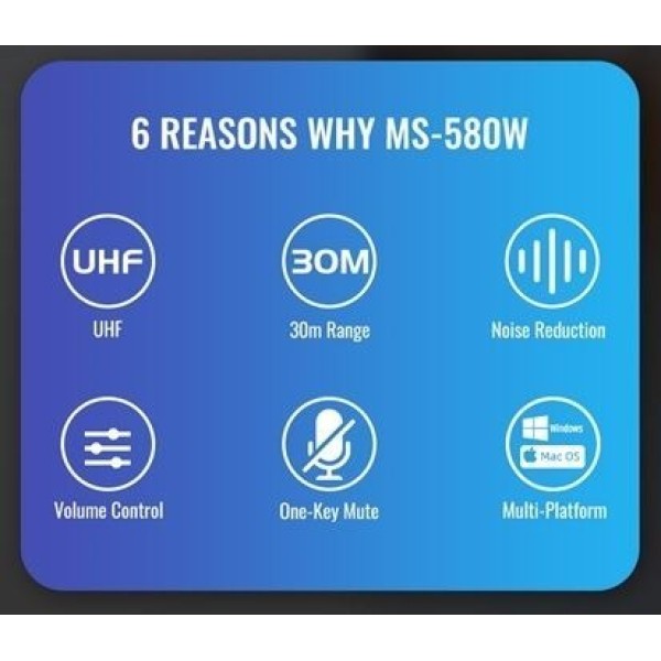 Бездротова мікрофонна конференц-система Takstar MS-580W