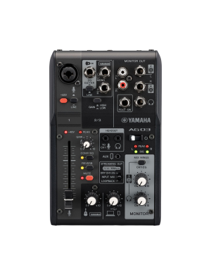 Микшерный пульт с аудиоинтерфейсом YAMAHA AG03MK2 (Black)