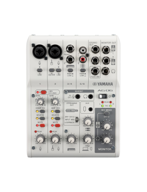 Микшерный пульт с аудиоинтерфейсом YAMAHA AG06MK2 (White)