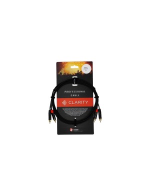 Комутаційний кабель Clarity 2xRCA-2xRCA-B/2m