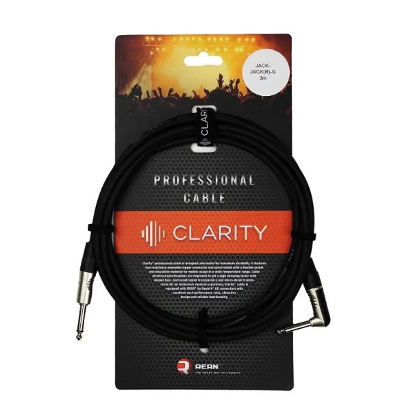 Інструментальний кабель Clarity JACK-JACK(R)-G/3m
