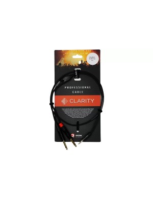 Комутаційний кабель Clarity miniJACK-2xJACK-B/1m
