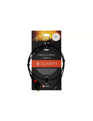Коммутационный кабель Clarity miniJACK-2xRCA-B/1m