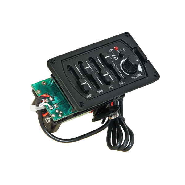 Активний передпідсилювач для акустичної гітари PAXPHIL CT-4 4-Band EQ