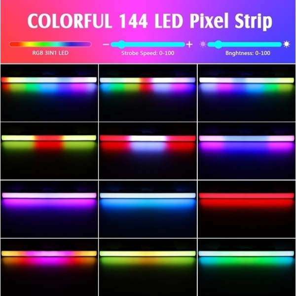 Світлодіодна LED панель New Light PL-32KS LED Wall Strobe Bar 144 Світлодіодна LED панель New Light PL-32KS LED Wall Strobe Bar 144