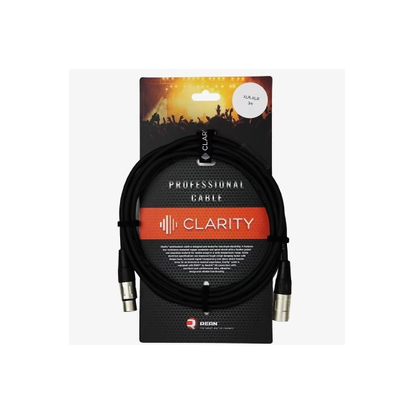 Професійний симетричний (балансний) Clarity XLR-XLR PRO/3m Професійний симетричний (балансний) Clarity XLR-XLR PRO/3m