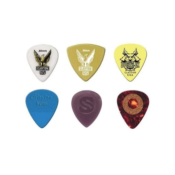 Медіатор Clayton VPP/6 PICK TEST PACK M (6 шт.)