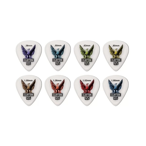 Медіатор  Clayton USSS56 / 12 SPIKE ULTEM GOLD SSTD