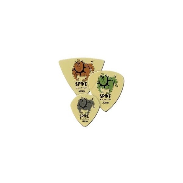 Набір медіаторів Clayton USST56/12 SPIKE ULTEM GOLD ShT