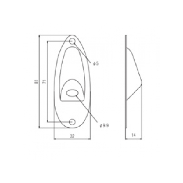 Роз'єм-планка типу "стратокастер" PAXPHIL HJ001 GD