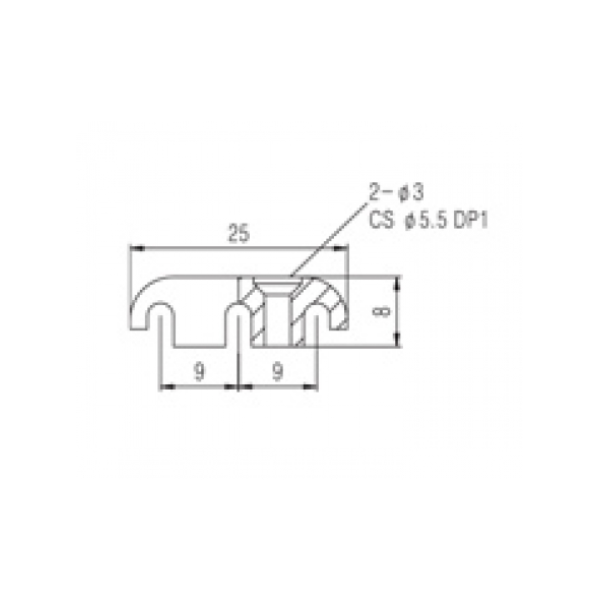 Ретейнер 3-х струнний для бас-гітари PAXPHIL HS503 CR