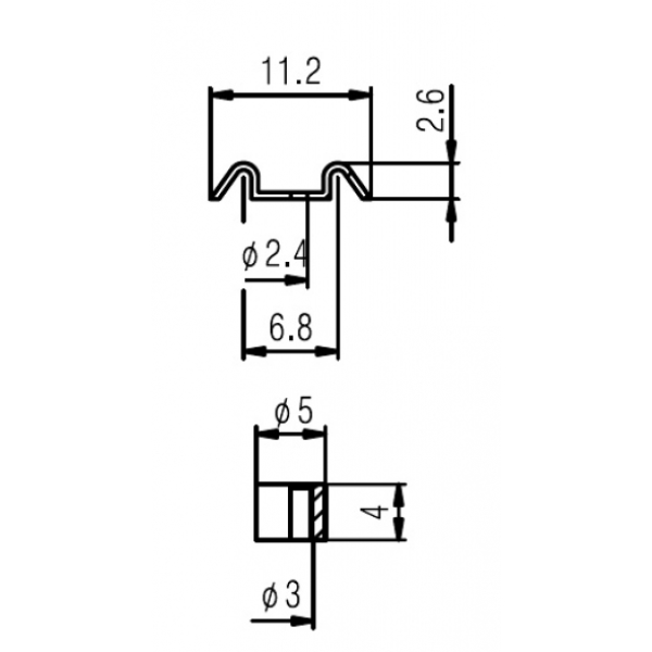 Роликовий ретейнер для 2-х струн PAXPHIL HS006 GD