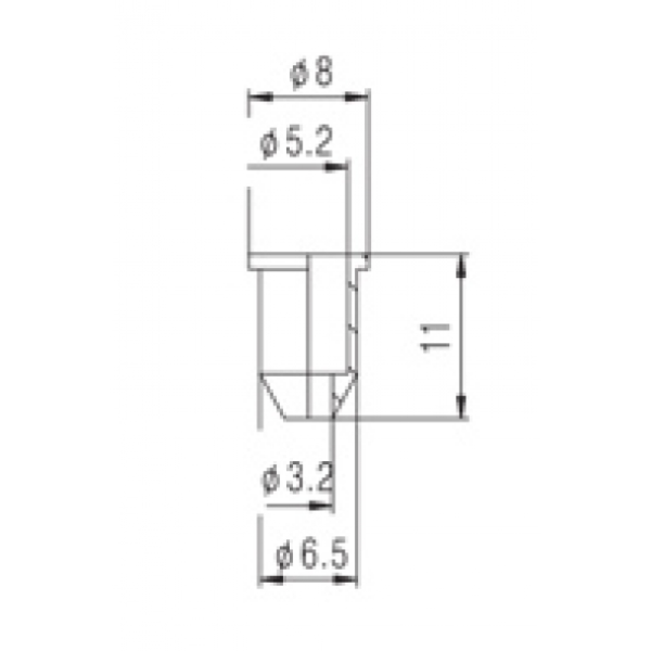 Втулка для кріплення струн PAXPHIL HS015 BK
