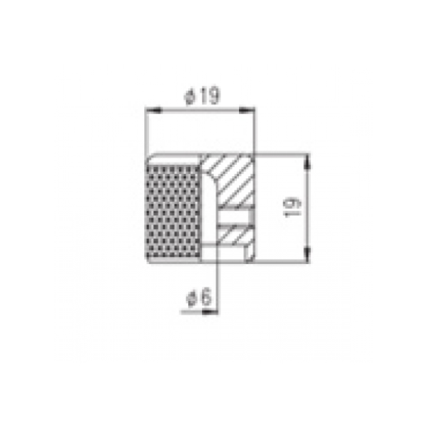 Ручка для потенціометра PAXPHIL NS004 BK