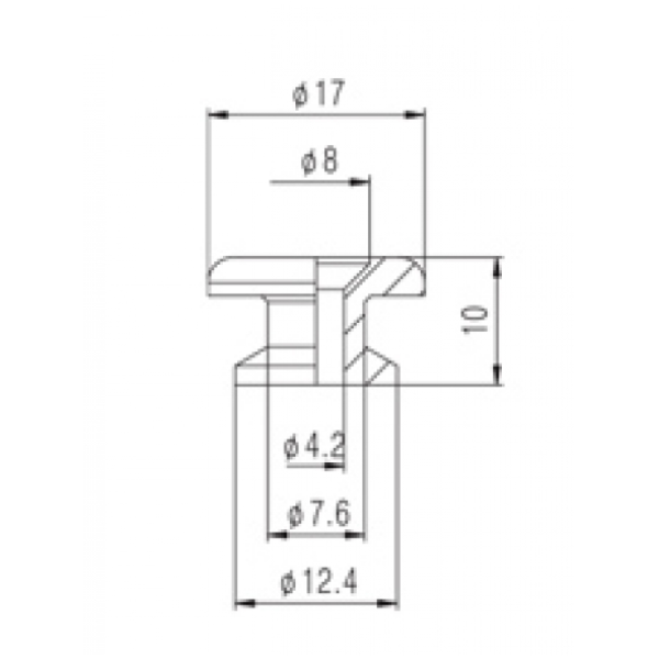 Шайба-гудзик для кріплення ременя до корпусу PAXPHIL HE014 GD