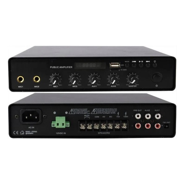 Трансляційний підсилювач потужності L-Frank Audio HY880MBT, 50Вт