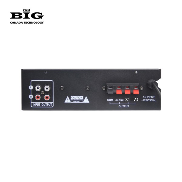 Трансляційний підсилювач BIG 2ZONE60 MP3/FM/BT REMOTE — 60 Вт