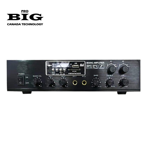 Трансляційний підсилювач BIG 2 ZONE120 MP3/FM/BT REMOTE