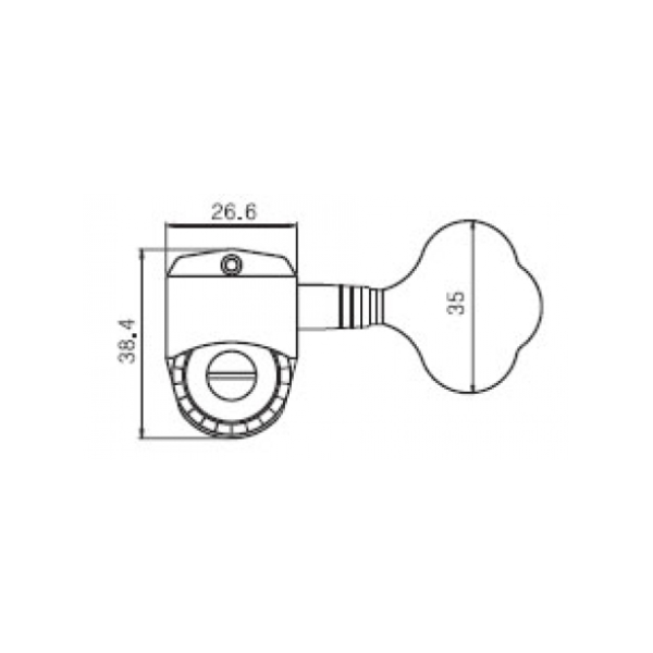 Колки для бас-гітари PAXPHIL JB350 2 + 2 (CR)