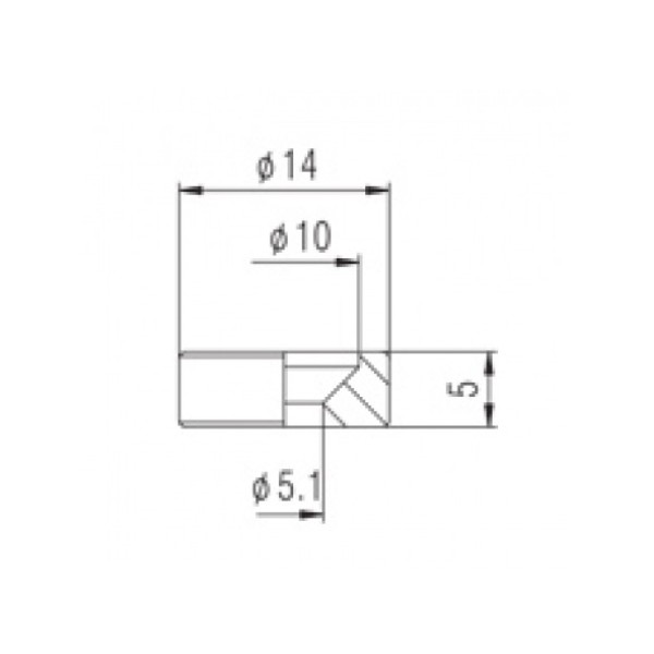 Шайба для кріплення грифу до корпусу PAXPHIL HB007 BK Neck Joint Bushing (Black)
