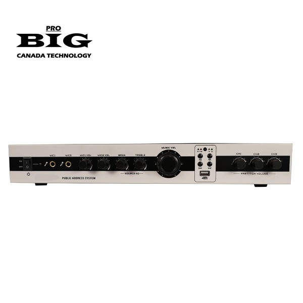 Трансляційний підсилювач BIG UNIT100 3zone MP3/FM/BT REMOTE