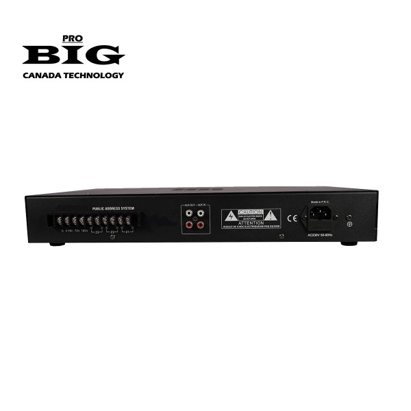 Трансляційний підсилювач BIG UNIT100 3zone MP3/FM/BT REMOTE