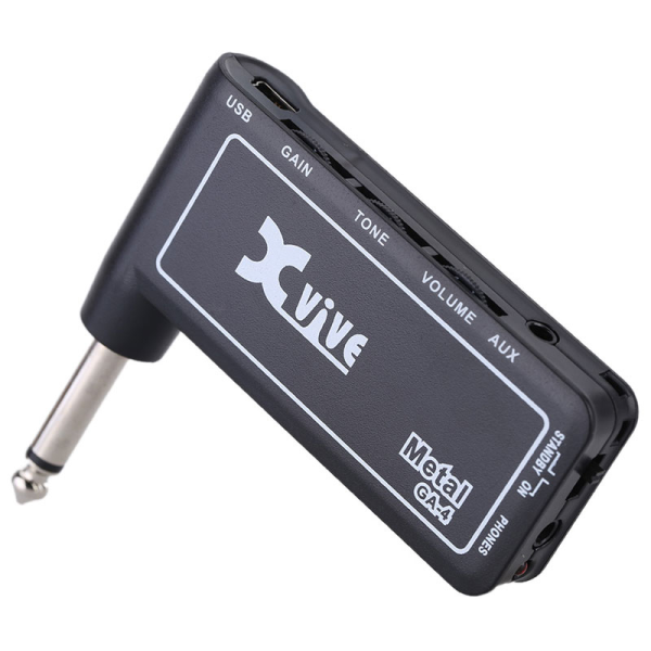 Компактний гітарний підсилювач для навушників XVIVE GA-4 METAL Компактний гітарний підсилювач для навушників XVIVE GA-4 METAL
