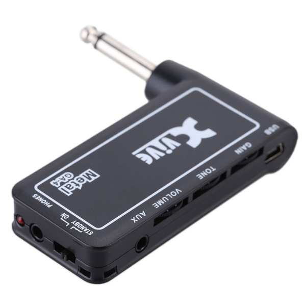 Компактний гітарний підсилювач для навушників XVIVE GA-4 METAL Компактний гітарний підсилювач для навушників XVIVE GA-4 METAL