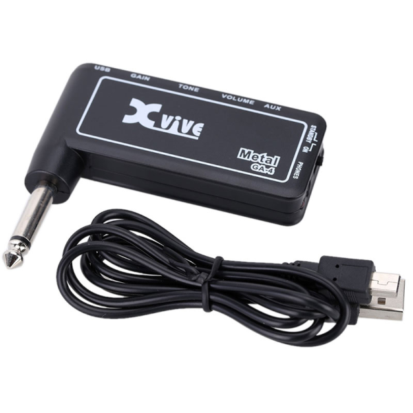 Компактний гітарний підсилювач для навушників XVIVE GA-4 METAL Компактний гітарний підсилювач для навушників XVIVE GA-4 METAL