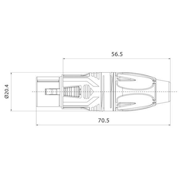 Роз'єм XLR female (мама) Roxtone RX5F-NT