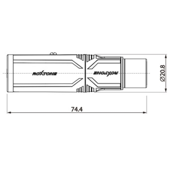 Перехідник Roxtone RA3XFJF 6.3mm Jack female stereo - XLR female (мама)