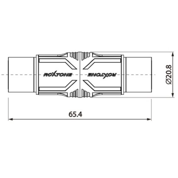 Перехідник Roxtone RA3XFF XLR female (мама) - XLR female (мама)