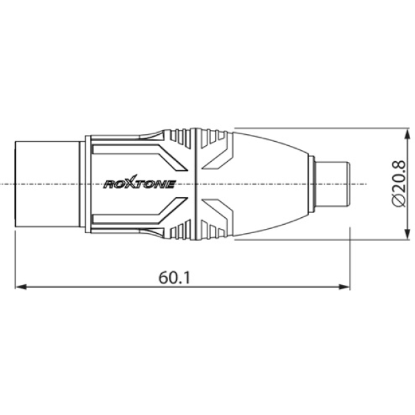 Перехідник Roxtone RA2XFPF RCA female (мама) - XLR female (мама)