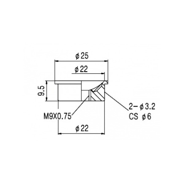 Роз'єм для електрогітари PAXPHIL HJ010 CR Jack Plate for Telecaster (Chrome)