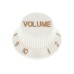 Ручка для потенціометра PAXPHIL KPV15 Strat Volume Knob (White)