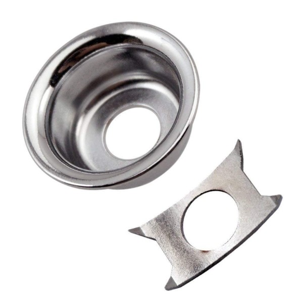 Роз'єм-планка для електрогітари PAXPHIL HJ009 CR Recessed Jack Plate (Chrome)