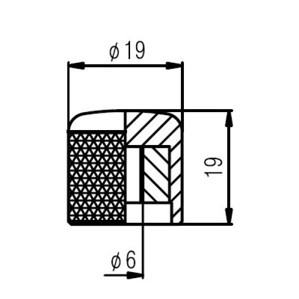 Ручка для потенціометра PAXPHIL NB006 CR Push-On Control Knob (Chrome)