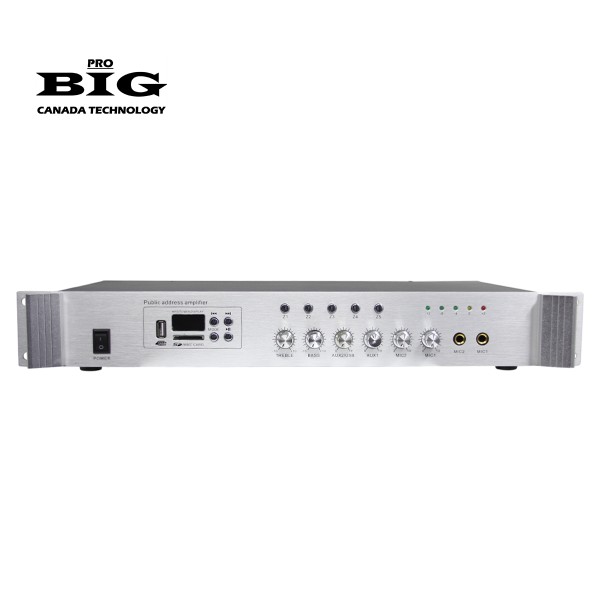 Трансляційний цифровий підсилювач BIG PA800 MP3/FM/BT REMOTE Трансляційний цифровий підсилювач BIG PA800 MP3/FM/BT REMOTE