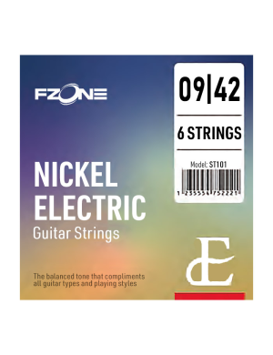 Струны для электрогитары FZONE ST101 ELECTRIC NICKEL (09-42) Струны для электрогитары FZONE ST101 ELECTRIC NICKEL (09-42)
