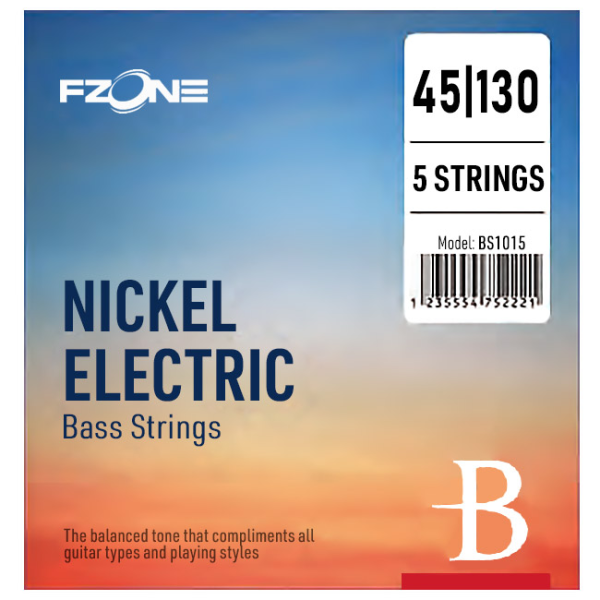 Струни для бас-гітари FZONE BS1015 ELECTRIC BASS STRINGS (45-130)