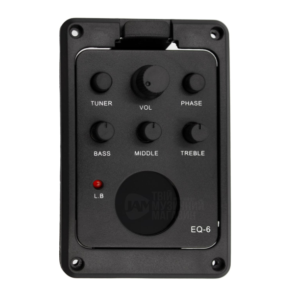 Активный усилитель для акустической гитары FZONE EQ-6 ACOUSTIC PREAMP w/TUNER