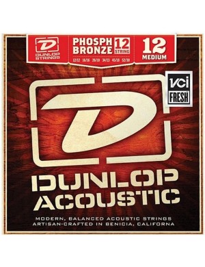 Струни для акустичної гітари DUNLOP DAP1252J PHOSPHOR BRONZE MEDIUM-12 (12-52)