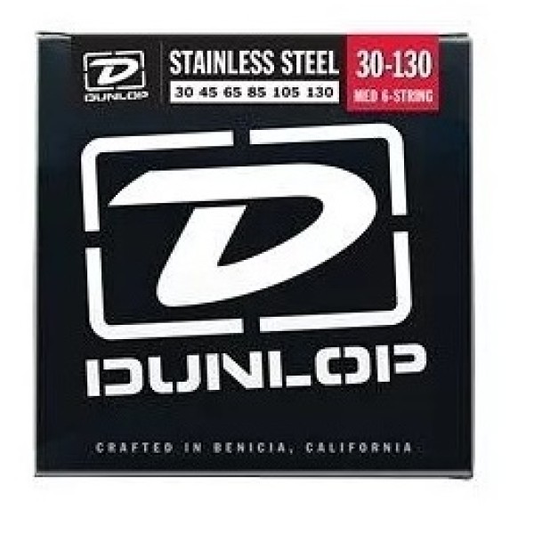 Струни DUNLOP DBS30130 STAINLESS STEEL BASS 6-STRING (30-130)